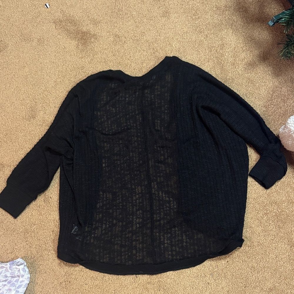 Aeropostale Black Women's Sweater Cardigan